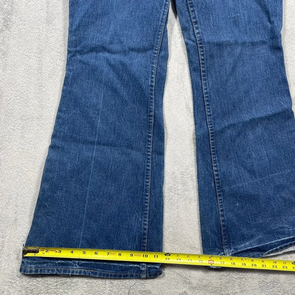 Sedgefield Bell Bottom Jeans Mens 33(32)x30(29) Blue Vintage 70s Flare USA Made